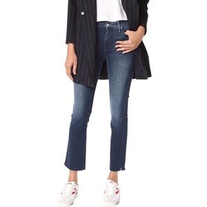 MOTHER Jeans Rascal Fray Moontide Dark Blue Size 29